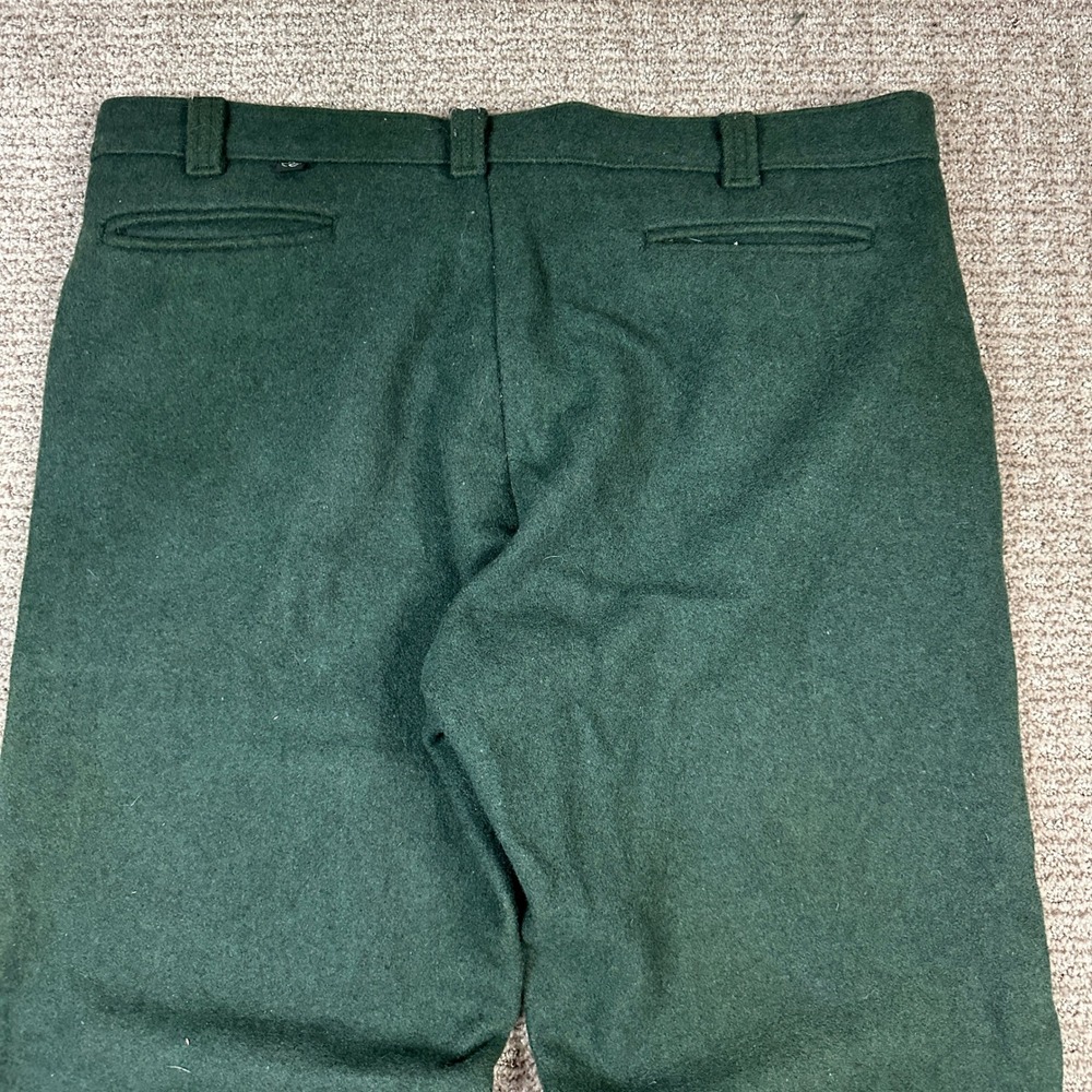 Vtg Codet Mens Forest Green Wool Blend Outdoor Hunting Pants 38x33 Made in CAN - Picture 9 of 9